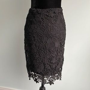 Black crochet skirt. Size S.